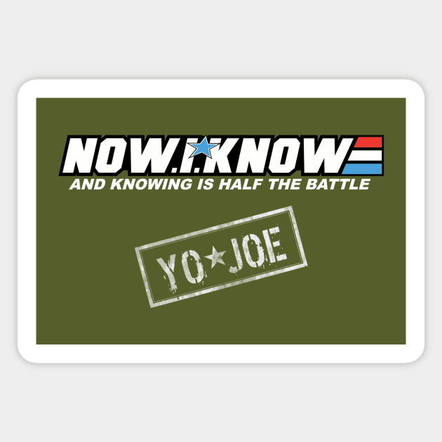 80's retro Joe Sticker by Hoogie Tees